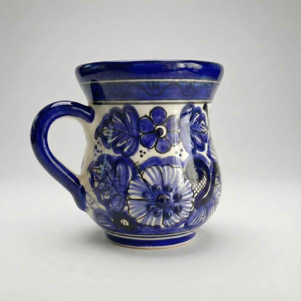 El Taller de Talavera, tazaTalavera, tazaCapuchino, artesaníaMexicana, TalaveraPuebla, regaloartesanal, cerámicaHechaAMano, tazaDecorativa, hechoenmexico, souvenirMéxico